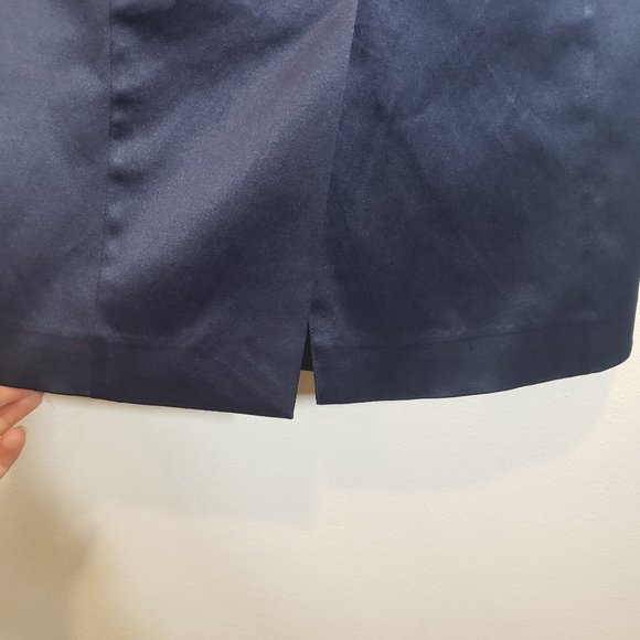 *3/$25* Isaac Mizrahi Strapless Navy Bridesmaids Dress - Picture 9 of 10